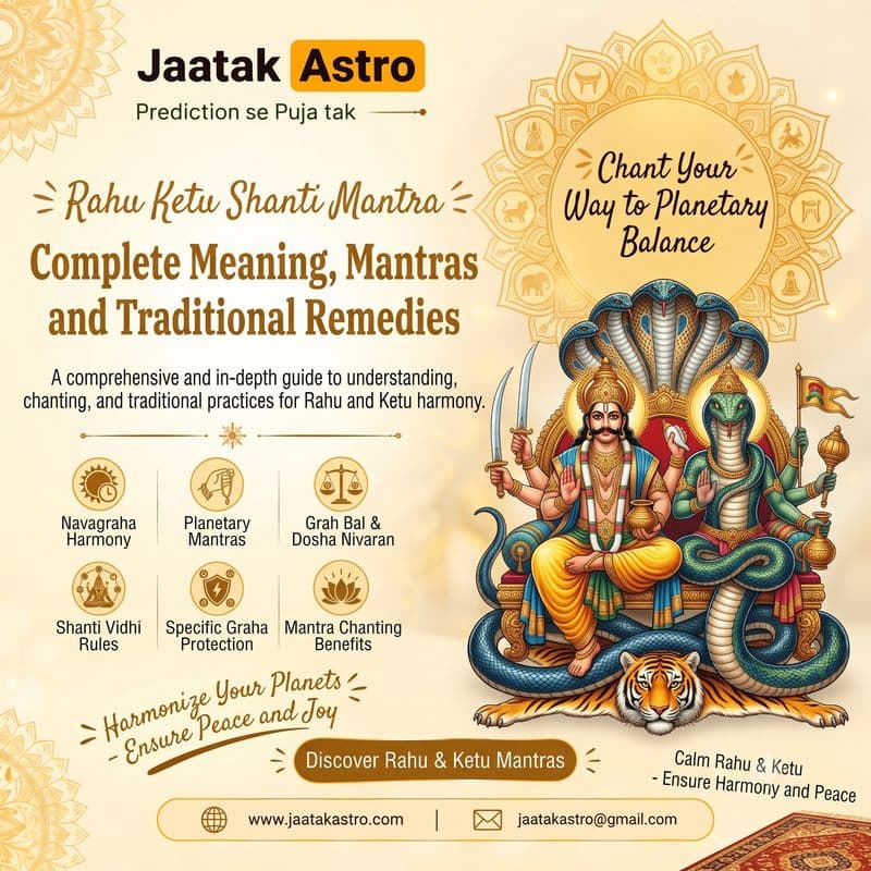 Rahu Ketu Shanti Mantra & Pooja: Meaning, Mantras and Traditional Remedies